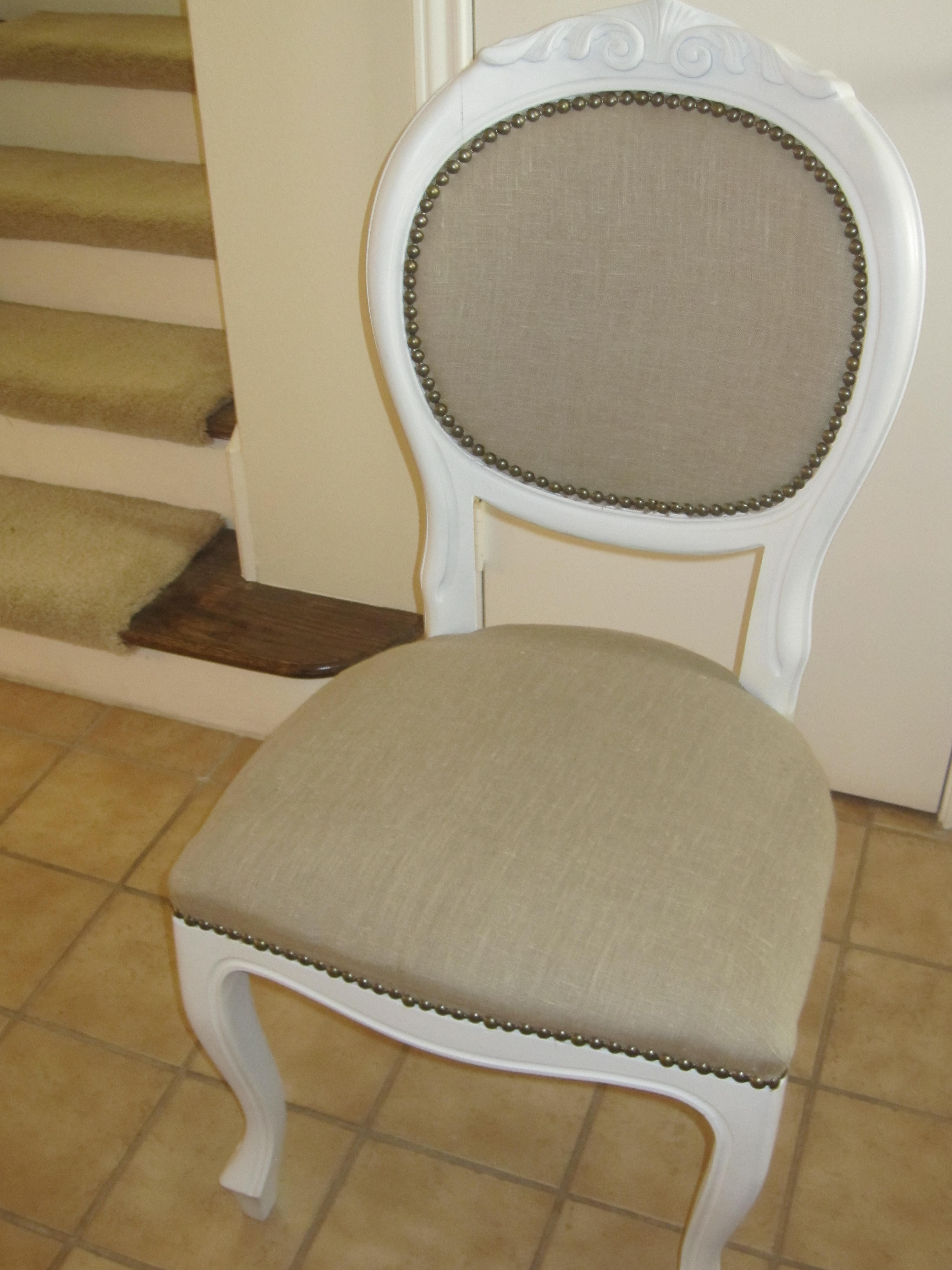 Serena Upholstered Dining Side Chair with Nailhead Trim by CMI