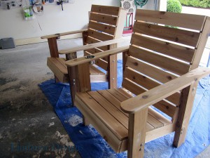 Raw Chairs before staining