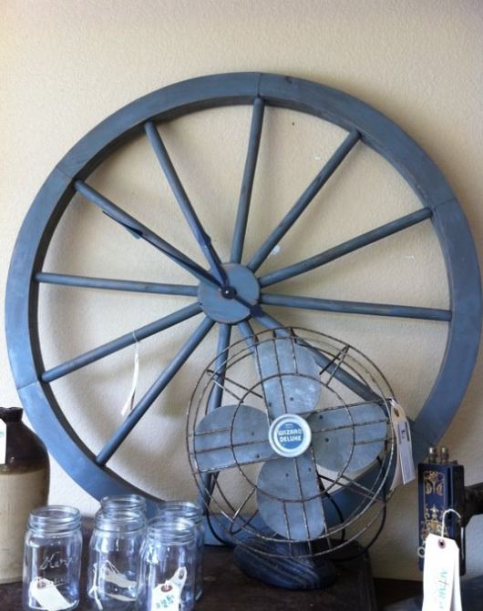 wagon wheel clock Wagon Wheel Clock
